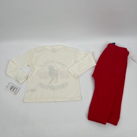 Tucker + Tate Baby Graphic Tee & Pant Set Ivory Egret Kangaroo Freestyle 24M NWT - Picture 3 of 7
